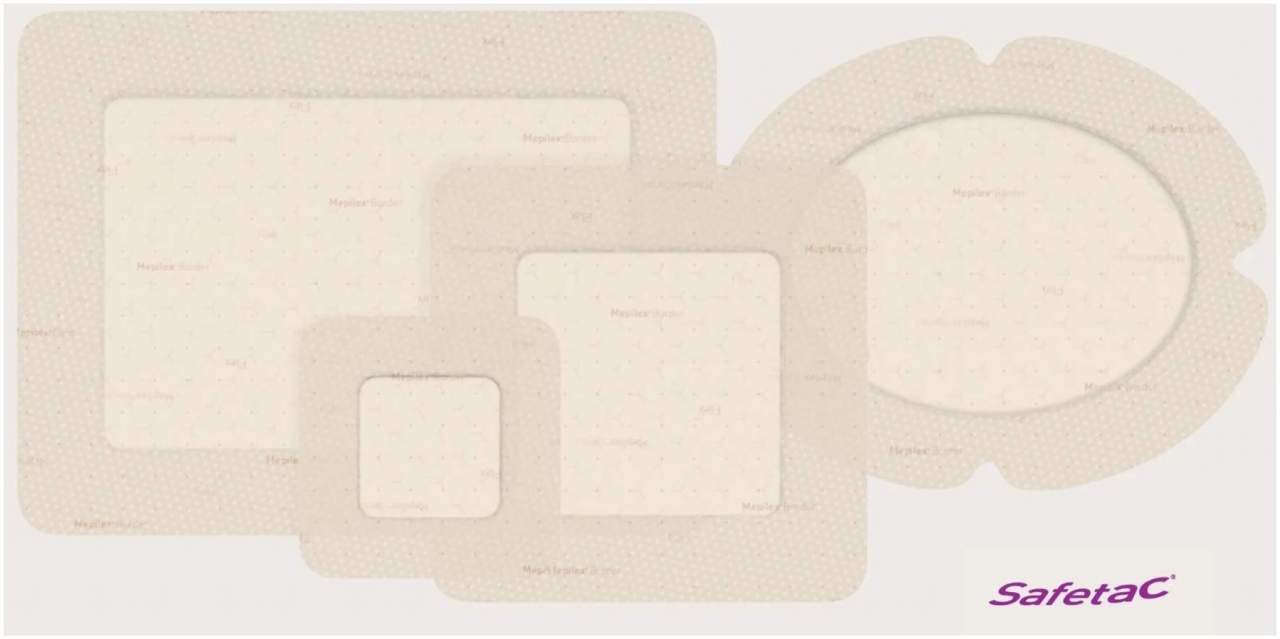 Mepilex Border Flex Lite Schaumverband 7,5x7,5 cm 5 Stück