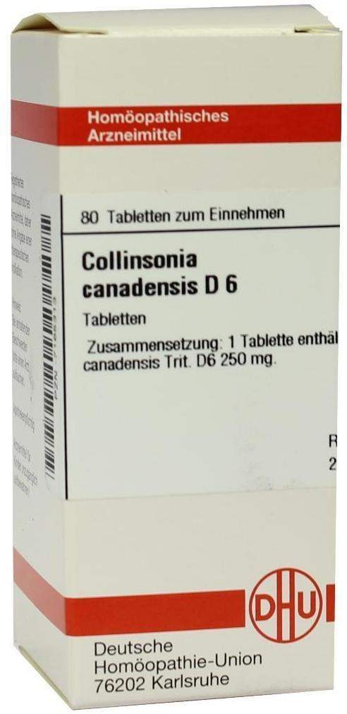 Dhu Collinsonia Canadensis D6 80 Tabletten