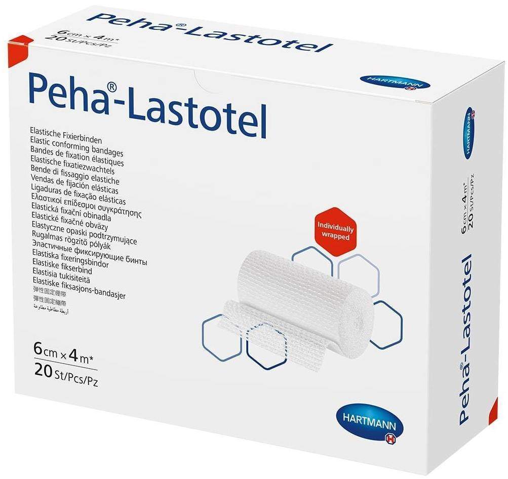 Peha Lastotel Fixierbinde 6 cm X 4 M 1 Binden