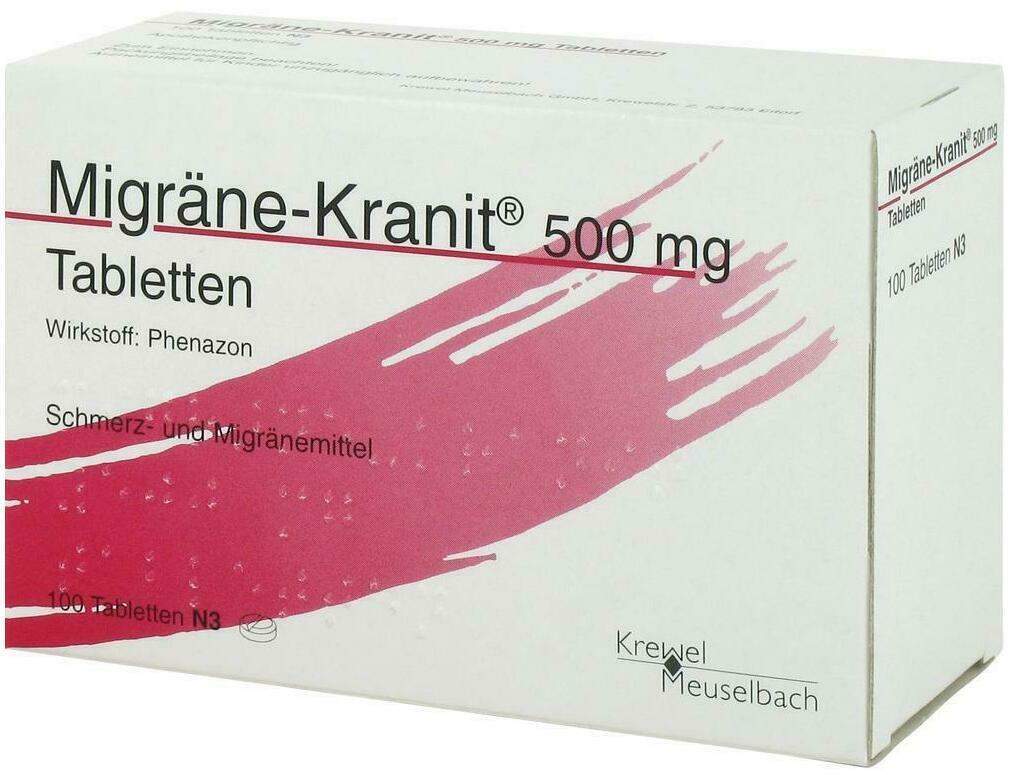 Migräne Kranit 500 mg 100 Tabletten