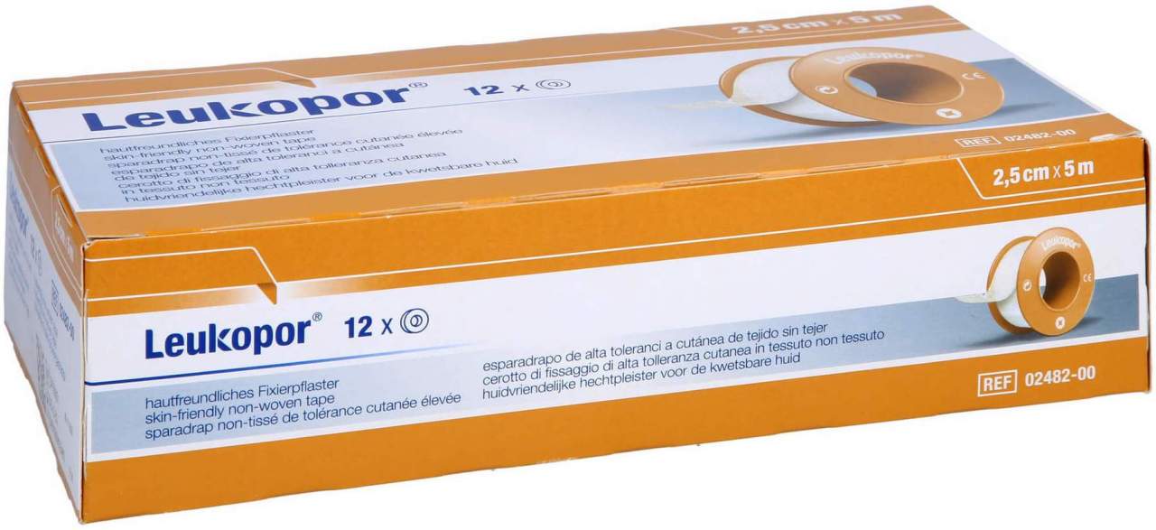 Leukopor 2,5 cm X 5 M 12 Stk