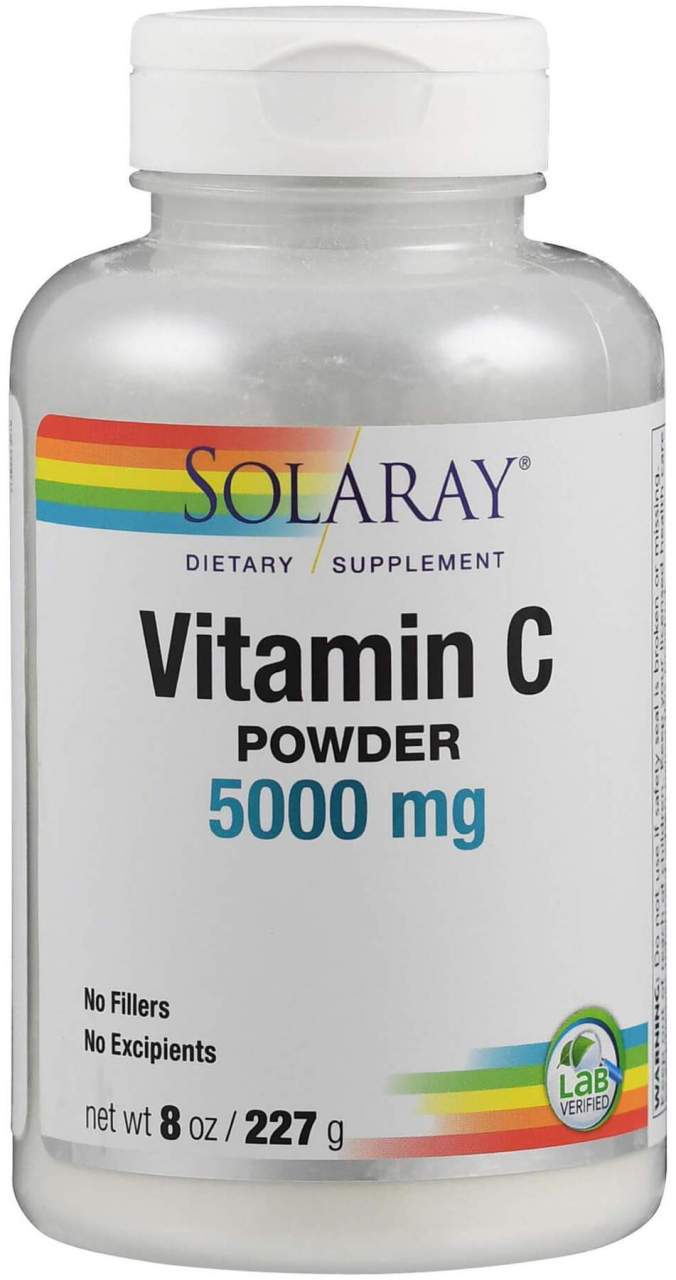 Vitamin C 5000 mg Solaray Pulver 227g