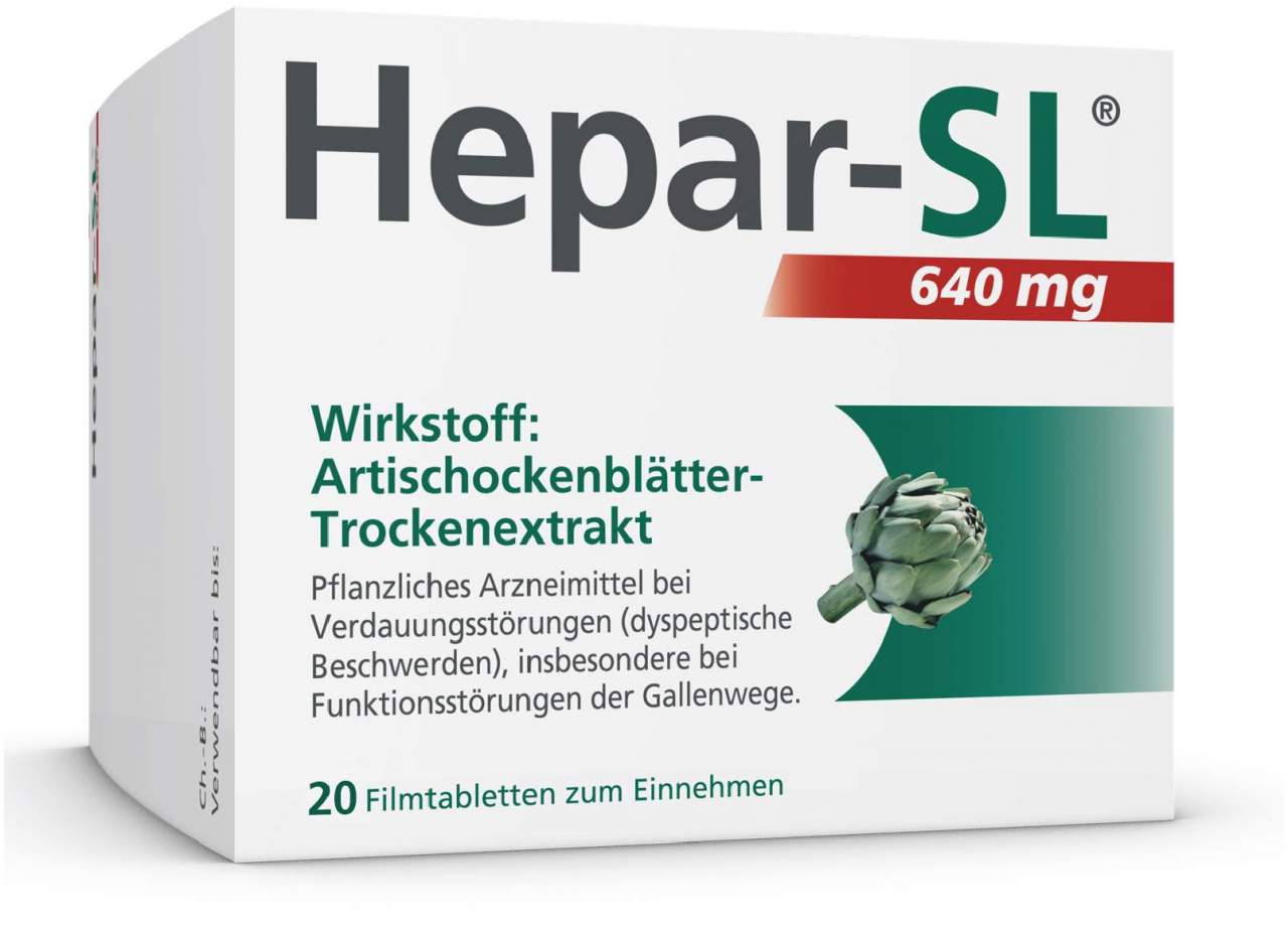 Hepar Sl 640 mg 20 Filmtabletten