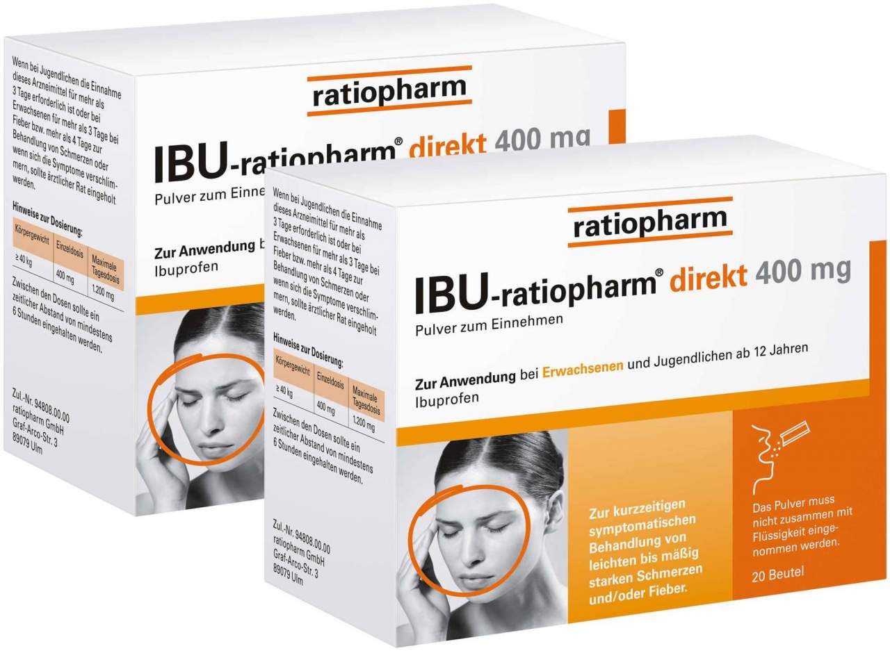 Ibu ratio direkt 400 mg 2 x 20 Beutel