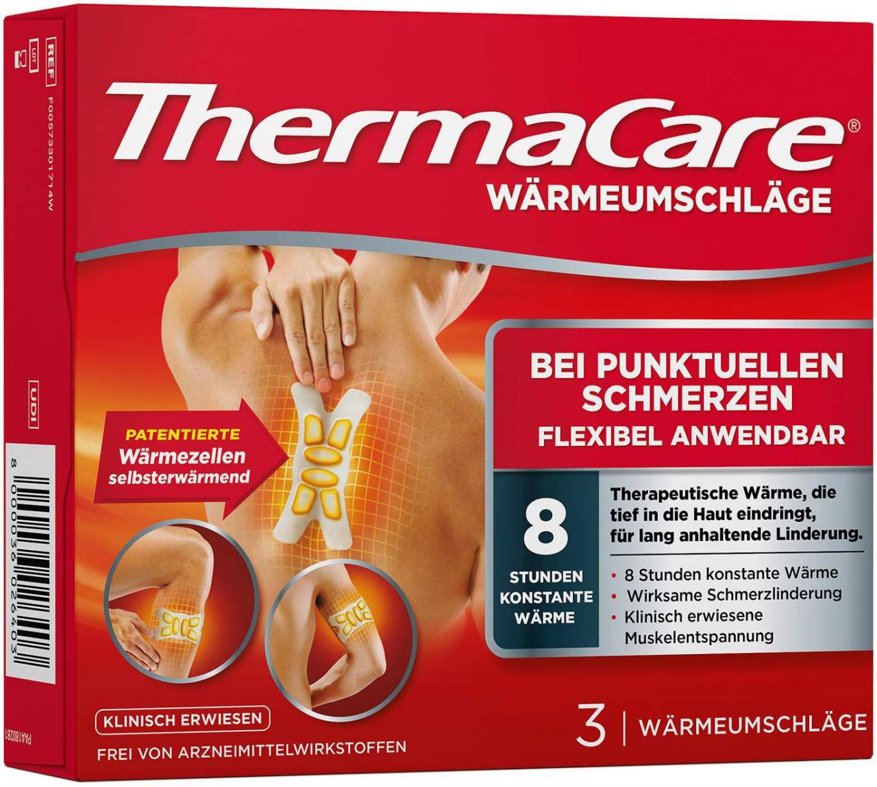 Thermacare bei punktuellen Schmerzen 3 Stück