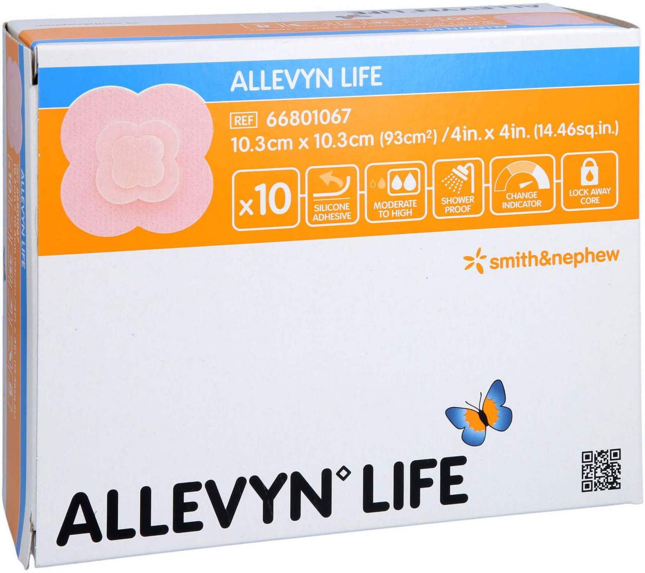Allevyn Life 10,3x10,3 cm Silikonschaumverband