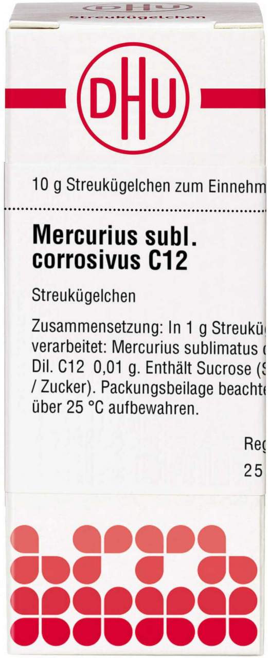 Dhu Mercurius Sublimatus Corrosivus C12 Globuli 10 G