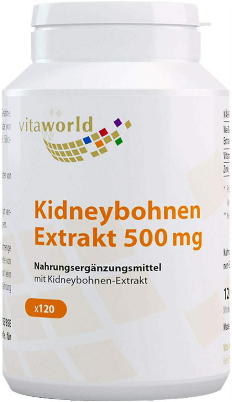 Phaseolin Kidneybohnen 500 mg Kapseln 120 Stück