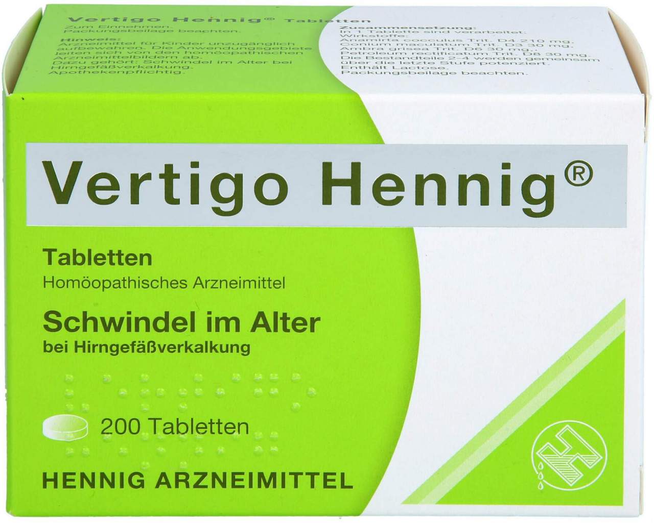 Vertigo Hennig 200 Tabletten