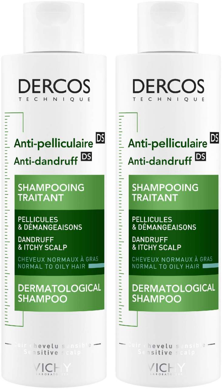 Vichy Dercos Anti Schuppen Shampoo fettige Kopfhaut 2 x 200 ml