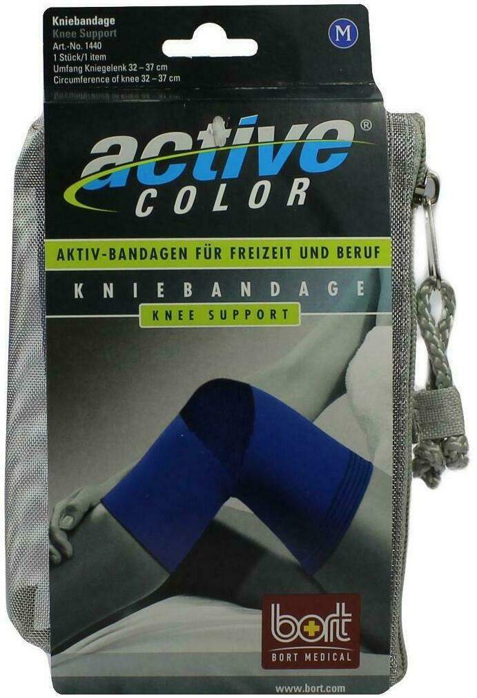 Bort Activecolor Kniebandage Medium Blau 1 Stück