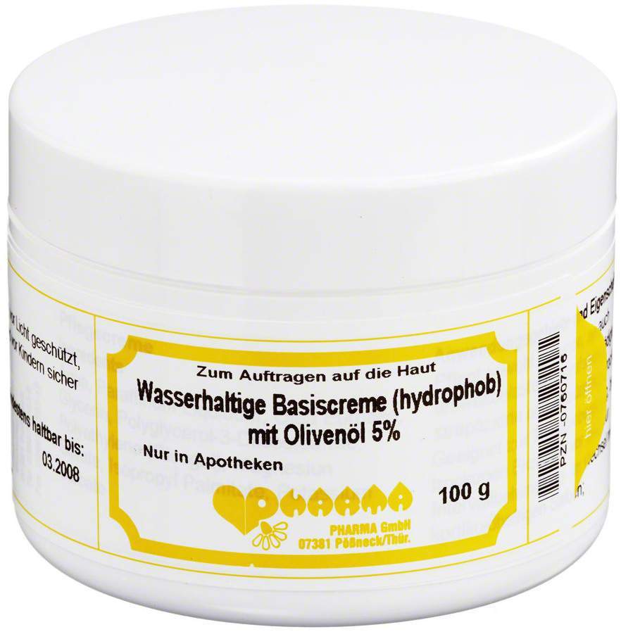Wasserhaltige Basiscreme Mit 5% Olivenöl 100 G Salbe