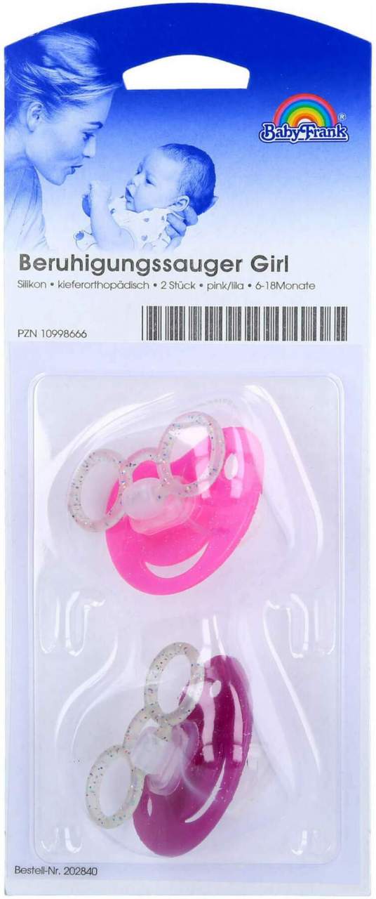 Beruhigungssauger Kirsche Silikon Girl 6 Bis 18 Monate