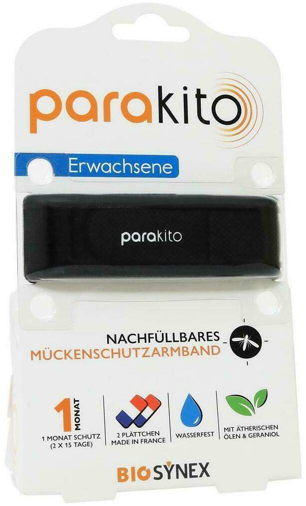 Para Kito Mückenschutz Armband Erw.Schwarz