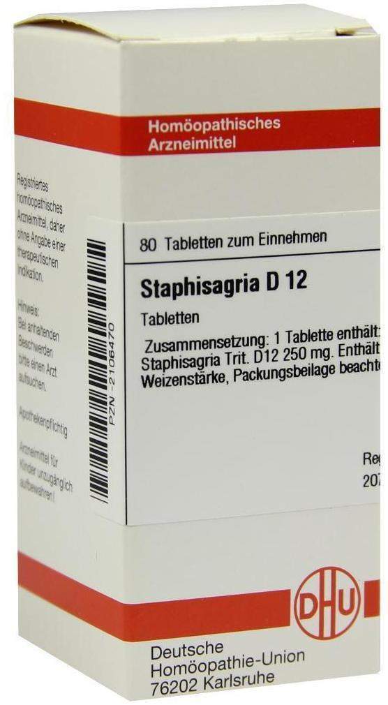 Dhu Staphisagria D12 80 Tabletten