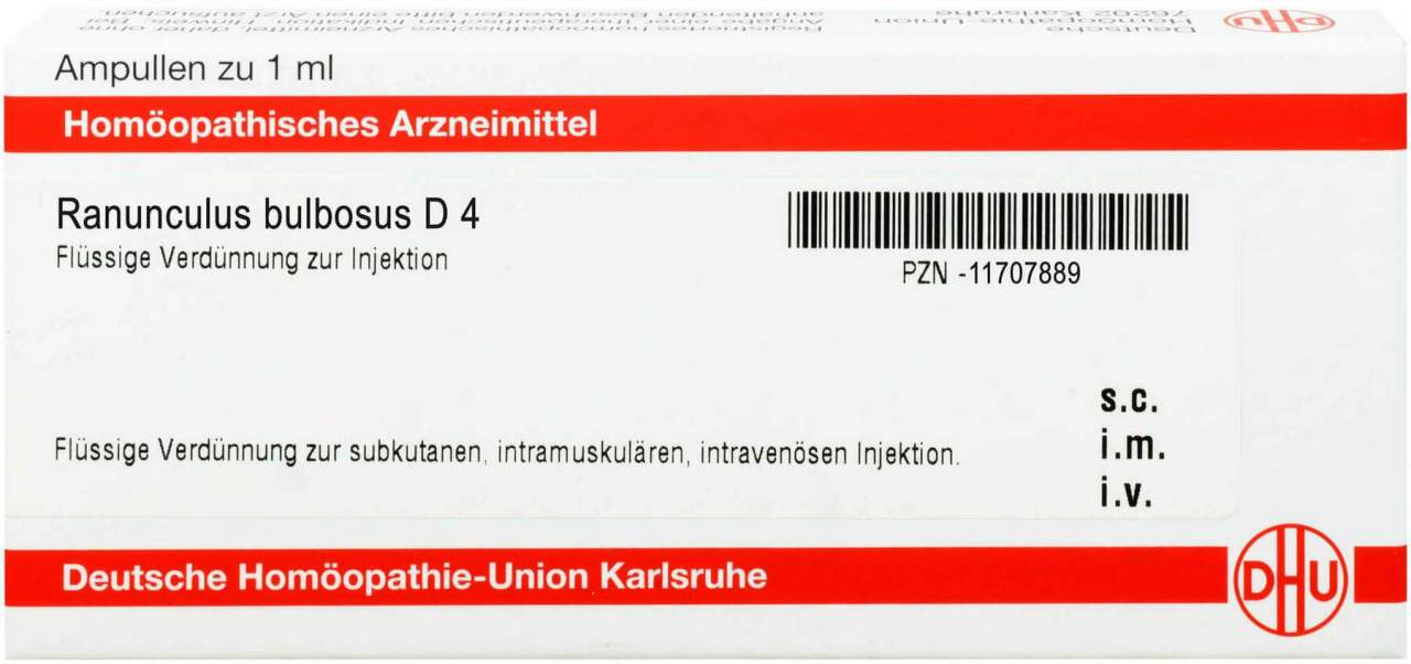Dhu Ranunculus Bulbosus D4 Ampullen 8 X 1 ml