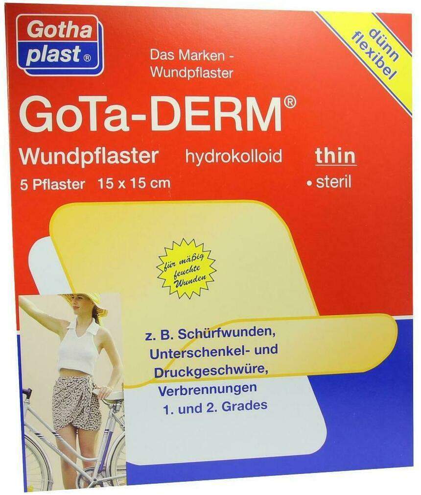 Gotha Derm 5 Hydrokolloid Pflaster 15 cm X 15cm
