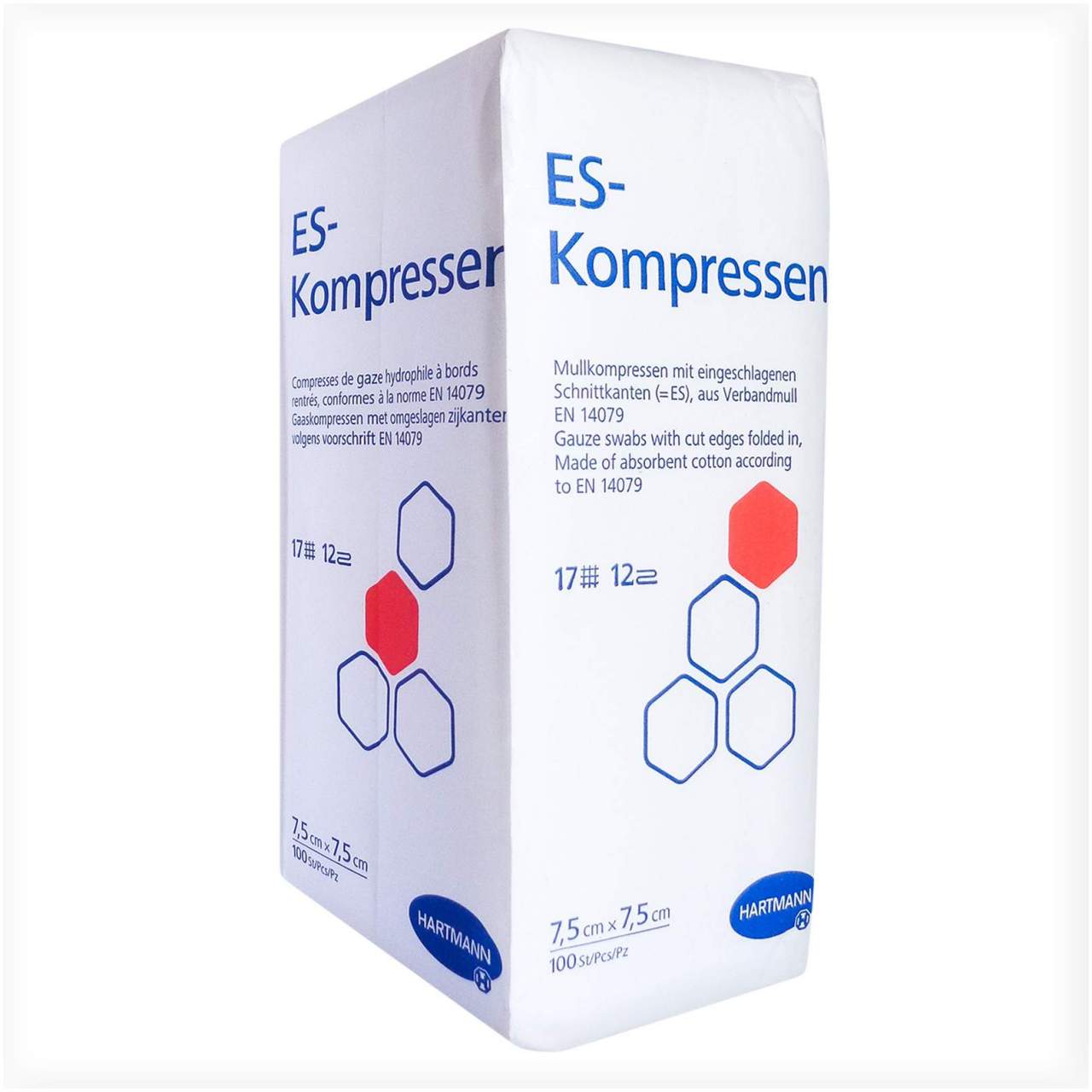 Es-Kompressen Unsteril 7,5x7,5 cm 12fach