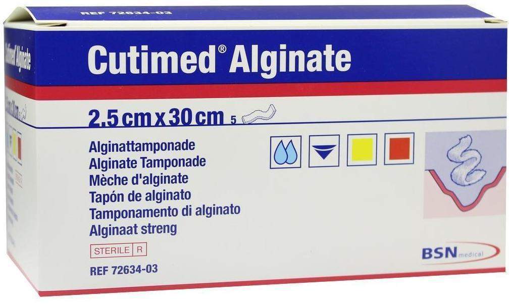 Cutimed Alginate Alginattamponade 2,5x30 cm