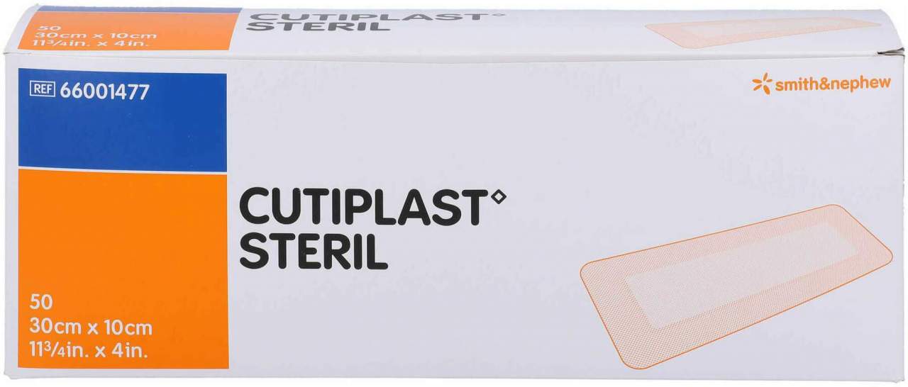 Cutiplast Steril Wundverband 10 X 30 cm 50 Stück