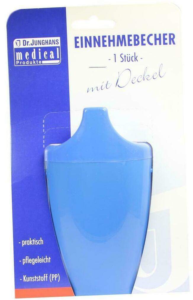 Einnehmebecher Mit 2 Griffen + Deckel 12mm Blau