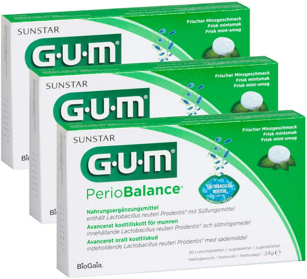 Gum Periobalance 3 x 30 Lutschtabletten