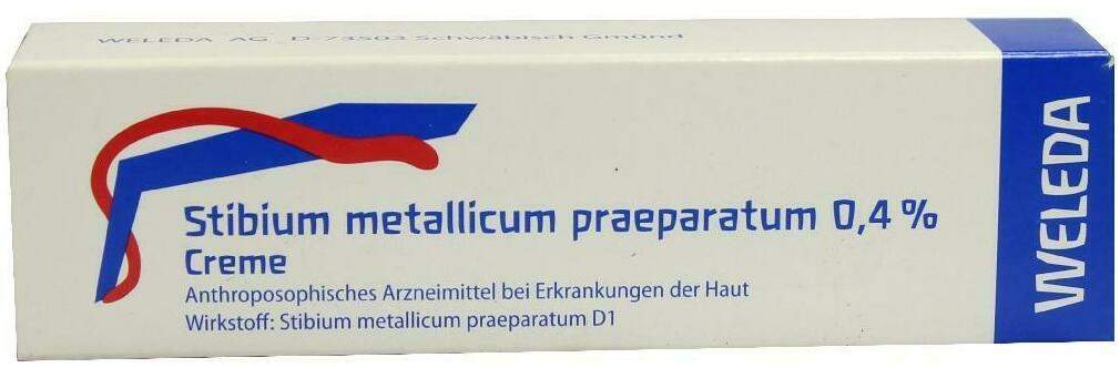 Weleda Stibium Metallicum Praeparatum 0,4% 25 G Creme