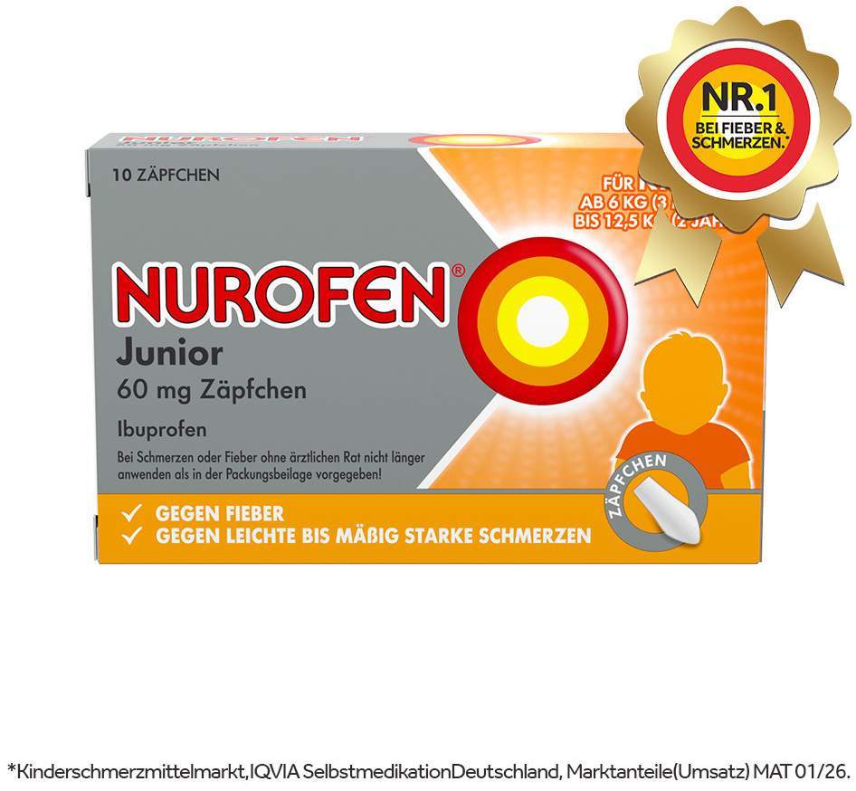 Nurofen Junior 60 mg 10 Zäpfchen