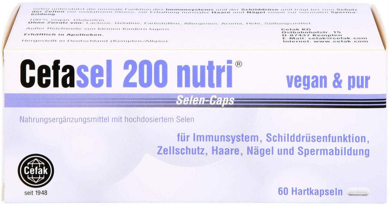 Cefasel 200 Nutri Selen-Caps 60 Stück