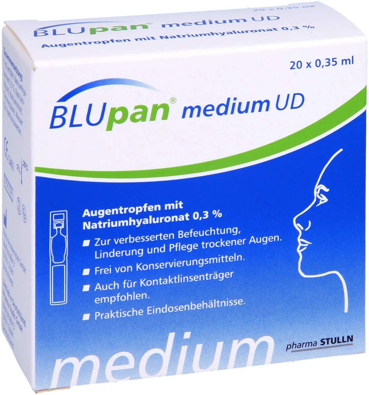 Blupan Medium Ud Augentropfen