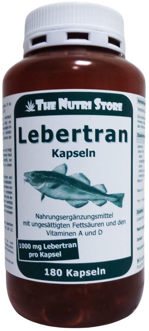 Lebertrann 1000 mg Kapseln 180 Stück