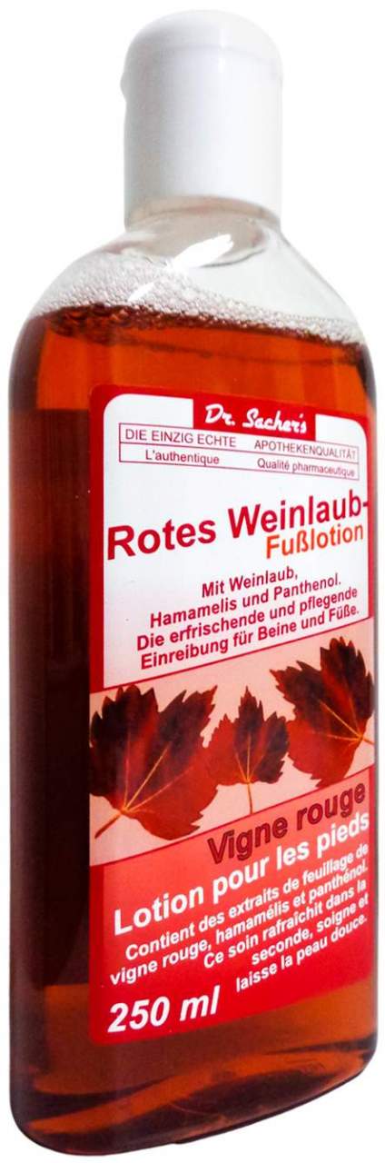 Rotes Weinlaub Fusslotion