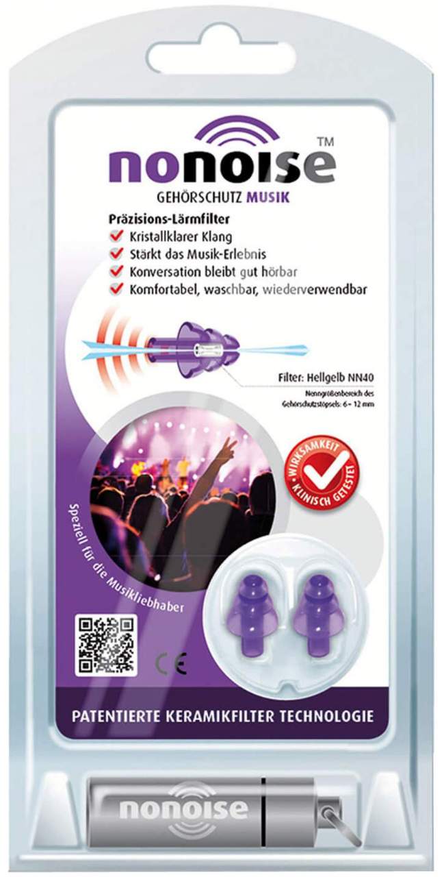 Nonoise Gehörschutz Musik 2 Stück
