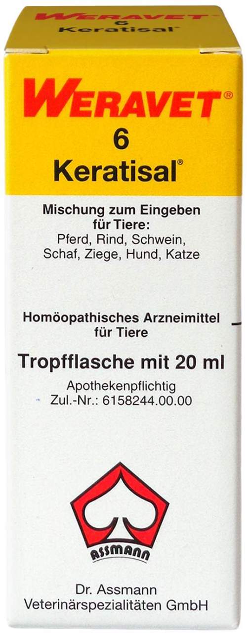 Keratisal 6 Tropfen vet. 20 ml