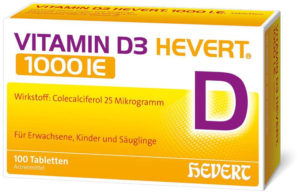 Vitamin D3 Hevert 1000 I.E. 100 Tabletten