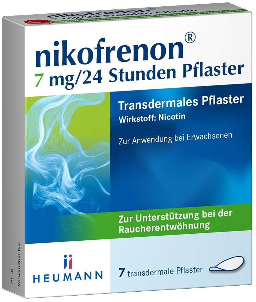 Nikofrenon 7 mg in 24 Stunden Transdermale Pflaster 7 Stück