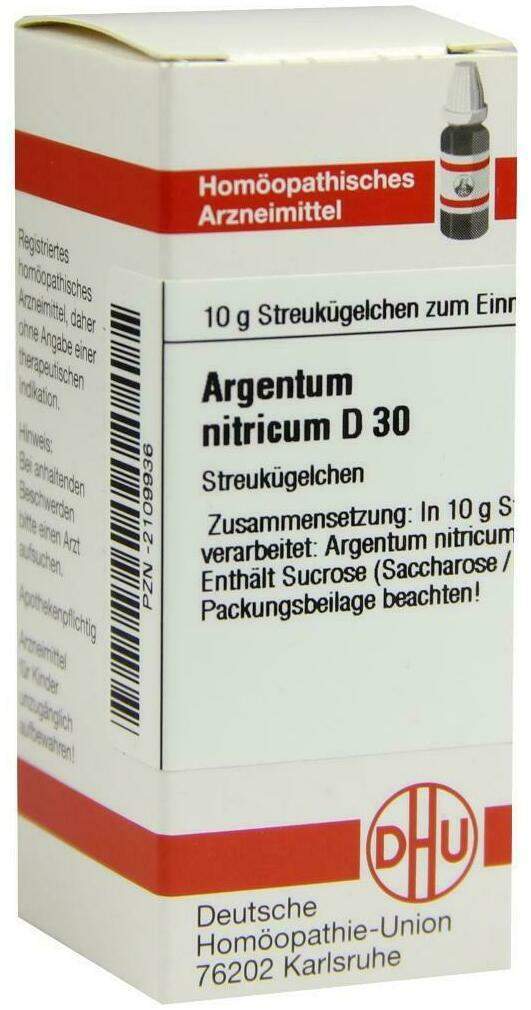 Dhu Argentum Nitricum D30 Globuli