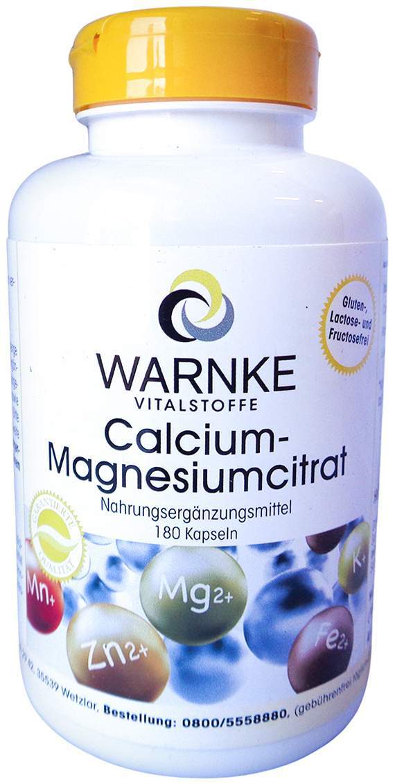 Calcium & Magnesium Citrat Kapseln 180 Stück