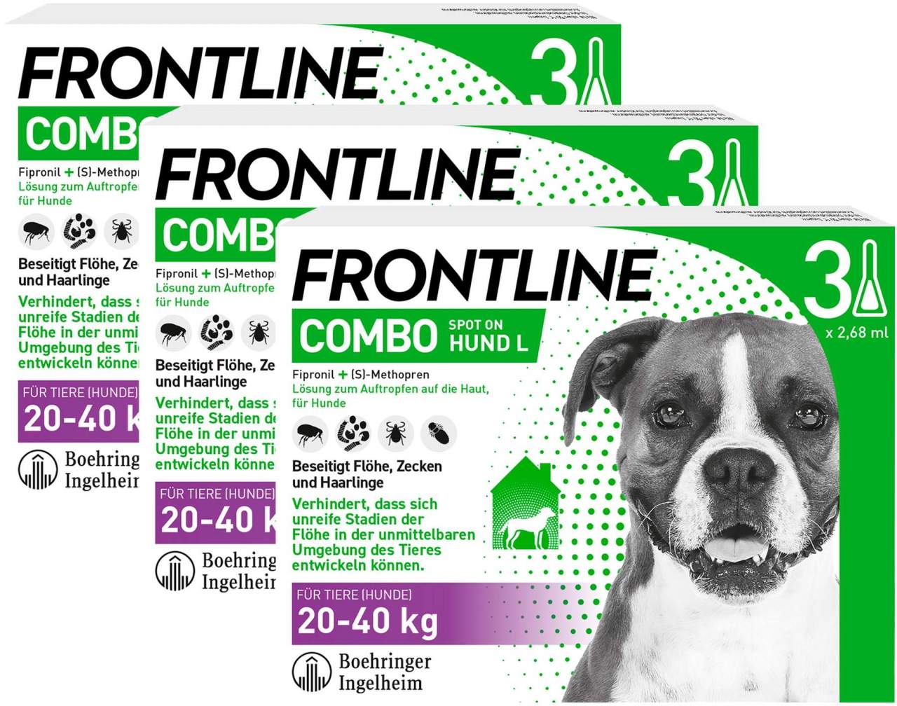 Frontline Combo Spot on Hund L 20-40 kg 3 x 3 Pipetten