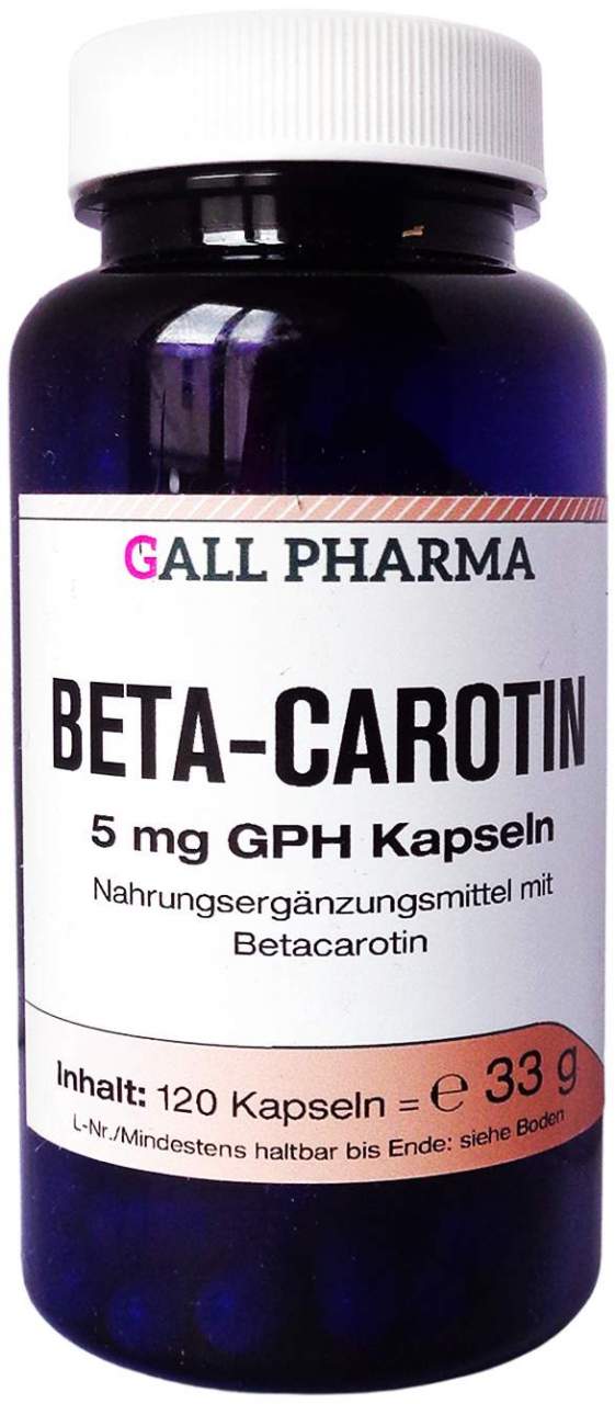 Beta Carotin 5 mg Gph Kapseln