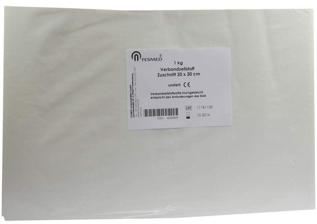 Verbandzellstoff Hochgebleicht 20x30 cm