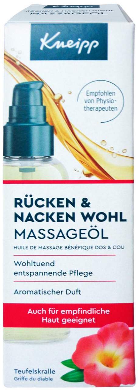 Kneipp Massageöl Rücken & Nacken Wohl 100 ml
