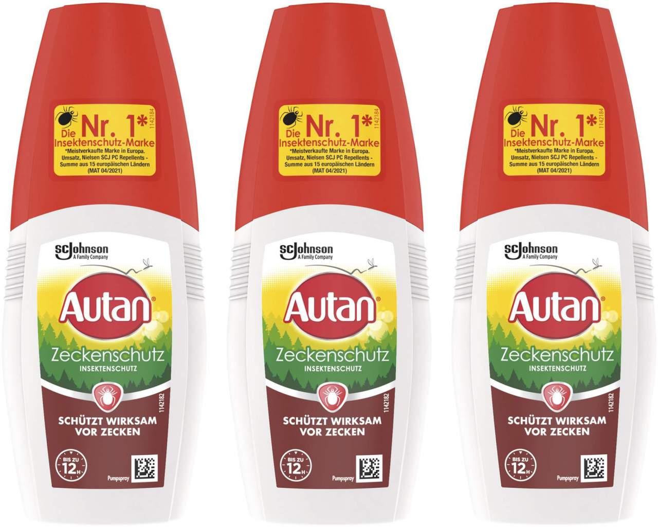 Autan Zeckenschutz 3 x 100 ml Pumpspray