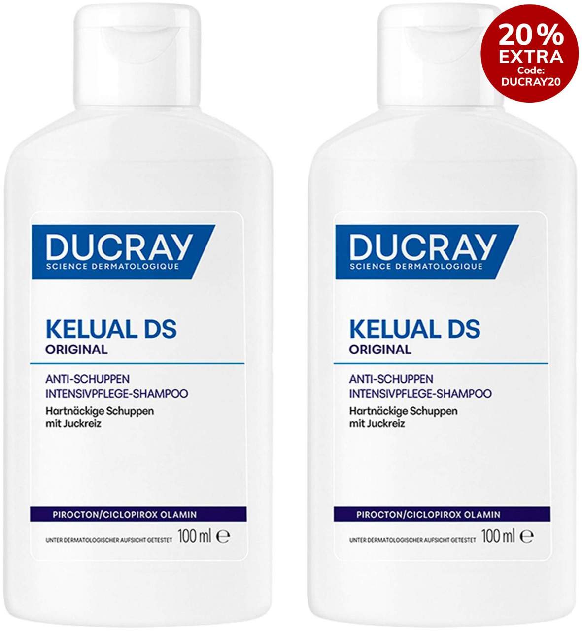 Ducray Kelual DS Anti-Schuppen Shampoo 2 x 100 ml