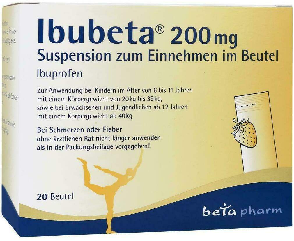 Ibubeta 200 mg Suspension zum Einnehmen im Beutel