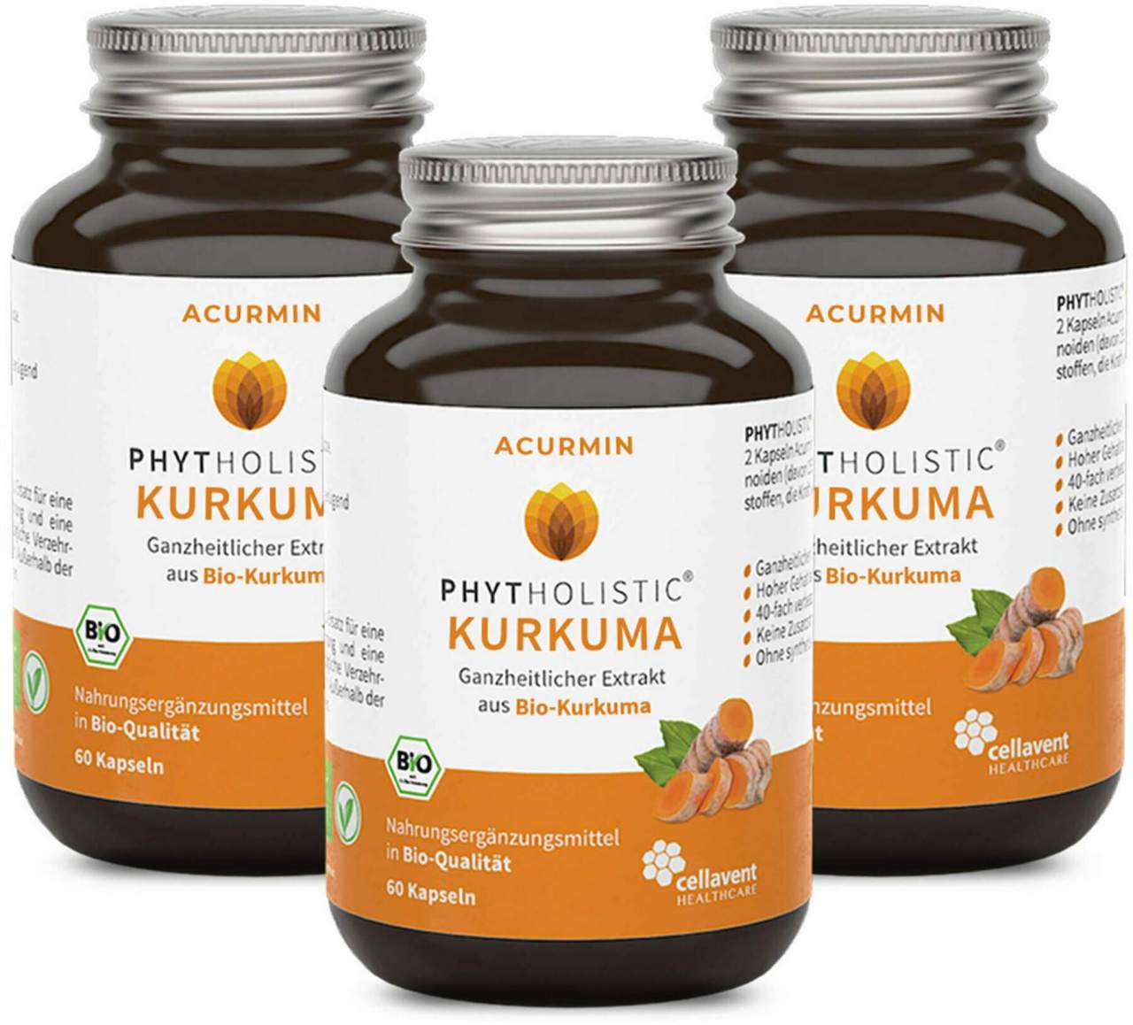 Acurmin Phytholistic Bio-Curcuma-Extrakt 180 Kapseln