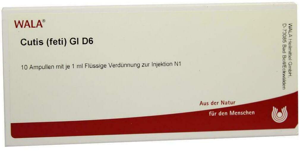 Wala Cutis Feti Gl D6 10 X 1 ml Ampullen