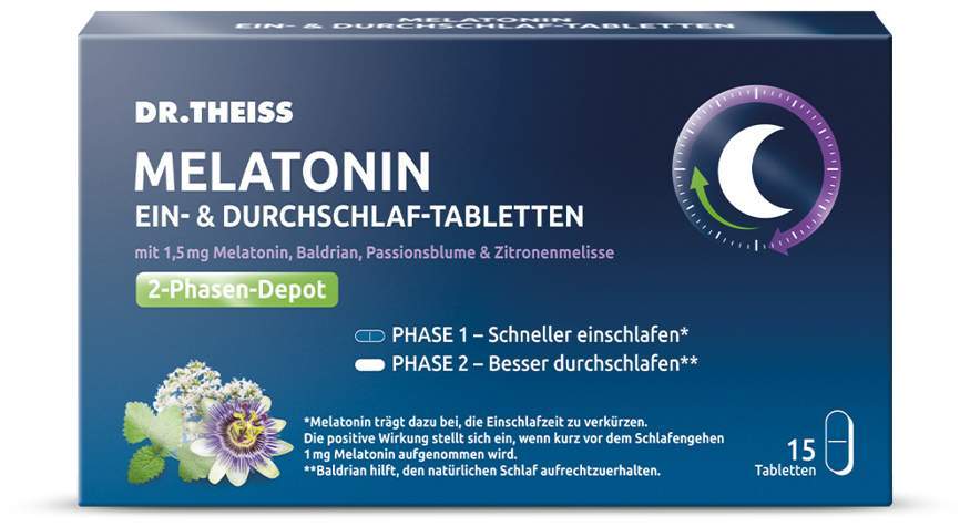 Dr.Theiss Melatonin Ein- & Durchschlaf Tabletten 30 Stück