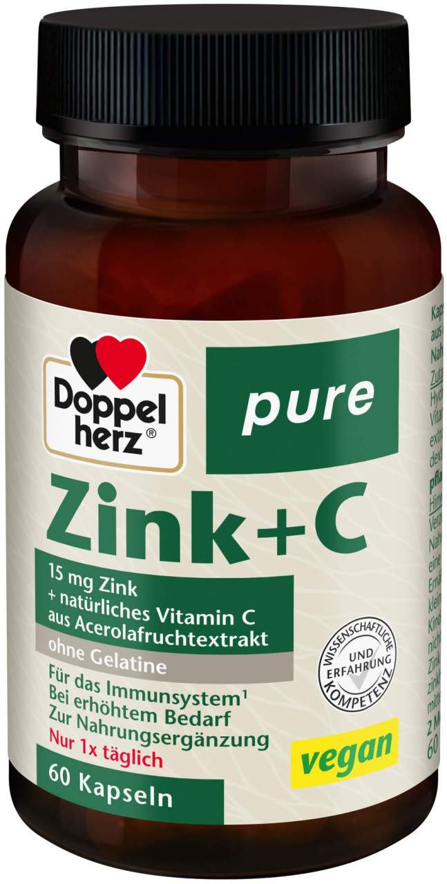 Doppelherz Pure Zink + C 60 Kapseln