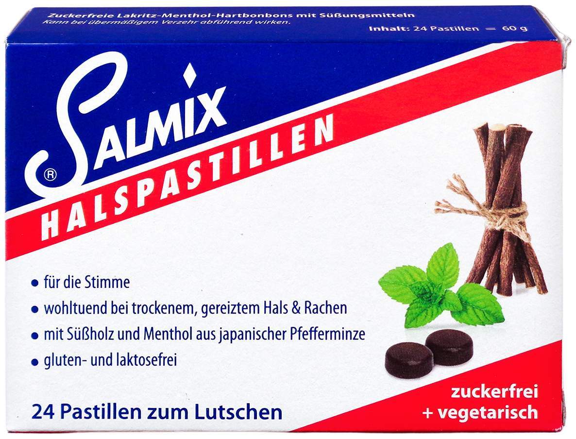 Salmix Halspastillen Zuckerfrei 24 Pastillen